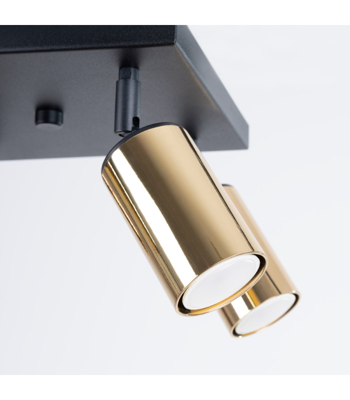 Winx 4 Light Ceiling Spotlight Clusters Black Gold-7