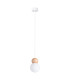 Pekka Globe Pendant Ceiling Light White Natural Wood-1