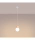 Pekka Globe Pendant Ceiling Light White Natural Wood-2