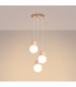 Pekka Cluster Pendant Ceiling Light White Natural Wood-2