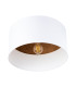 Telesto Cylindrical Ceiling Light White Dark Brown-1