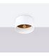 Telesto Cylindrical Ceiling Light White Dark Brown-3