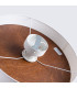 Telesto Cylindrical Ceiling Light White Dark Brown-4