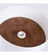 Telesto Cylindrical Ceiling Light White Dark Brown-5