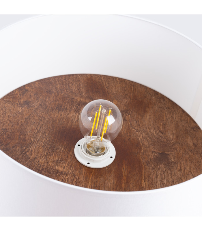 Telesto Cylindrical Ceiling Light White Dark Brown-6