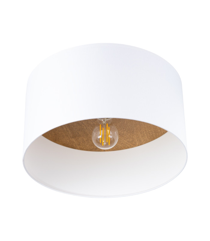 Telesto Cylindrical Ceiling Light White Light Brown-1