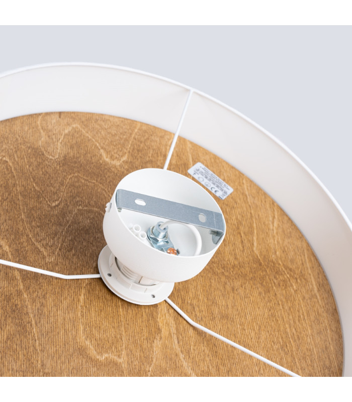 Telesto Cylindrical Ceiling Light White Light Brown-4