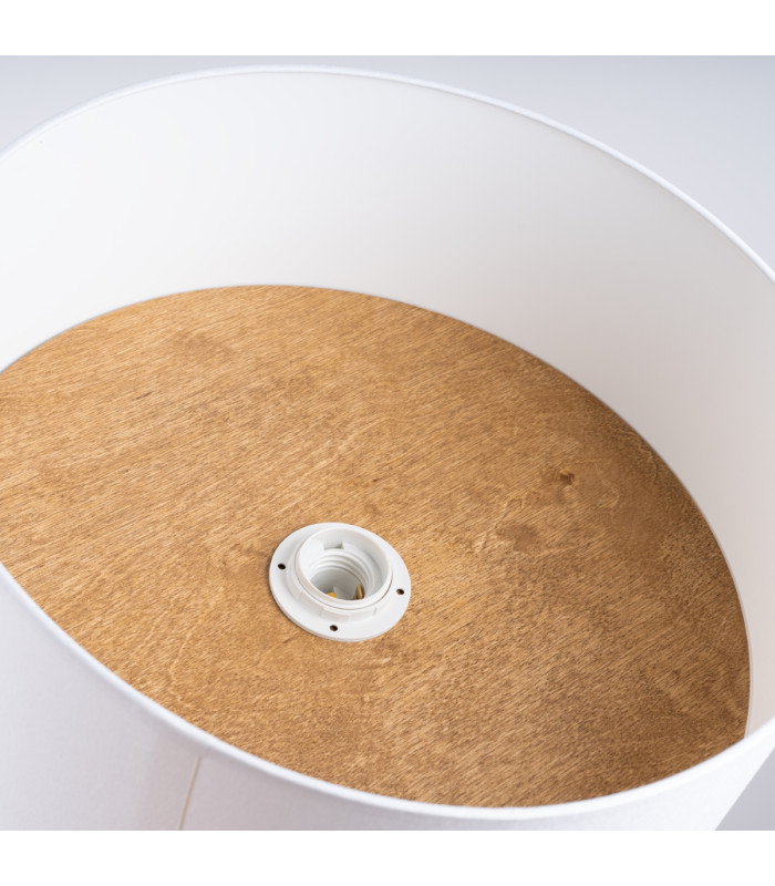 Telesto Cylindrical Ceiling Light White Light Brown-5