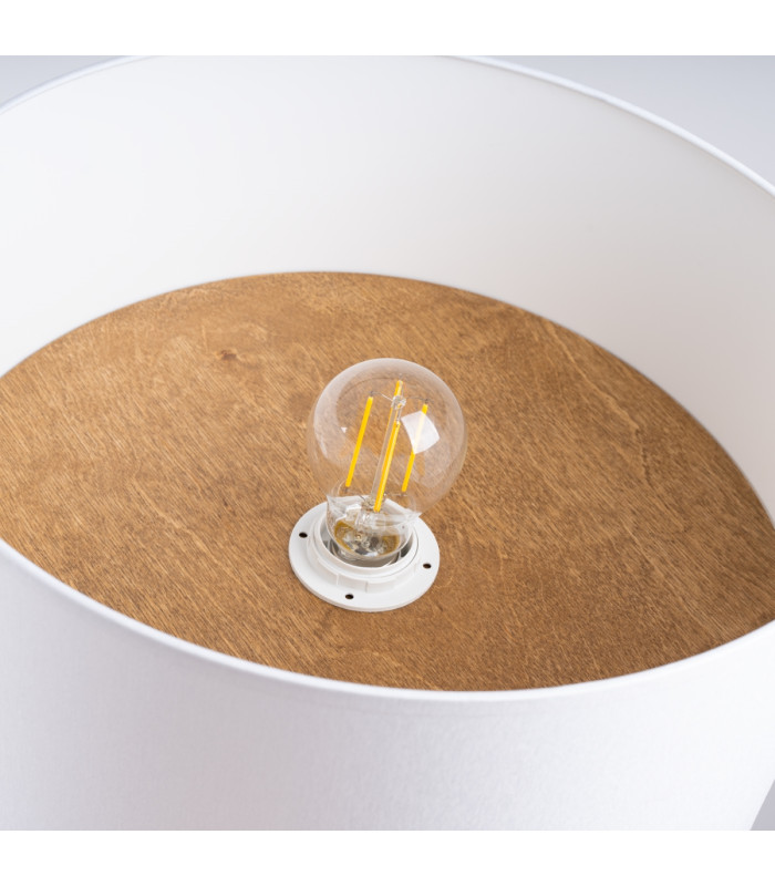 Telesto Cylindrical Ceiling Light White Light Brown-6