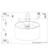 Telesto Cylindrical Ceiling Light White Light Brown-9