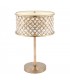 2 Light Table Lamp Antique Brass, Crystal (K9) Drops, E14 - 1
