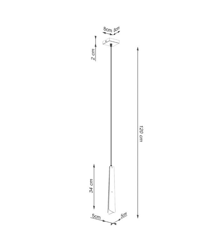 Prysm Slim Pendant Ceiling Light White-12