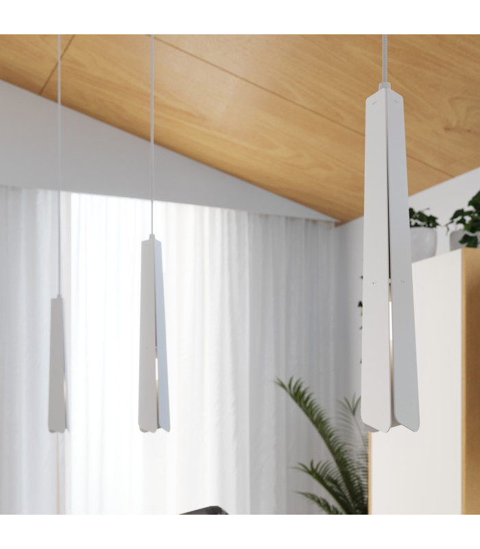 Prysm Slim Pendant Ceiling Light White-16