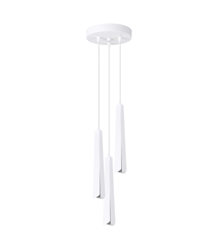 Prysm 3 Light Cluster Pendant Ceiling Light White-1