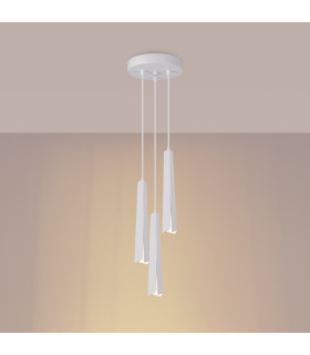 Prysm 3 Light Cluster Pendant Ceiling Light White-2