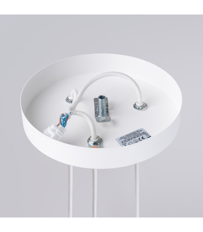 Prysm 3 Light Cluster Pendant Ceiling Light White-4
