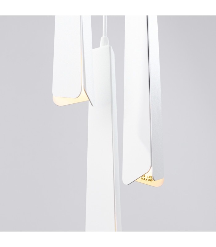 Prysm 3 Light Cluster Pendant Ceiling Light White-5