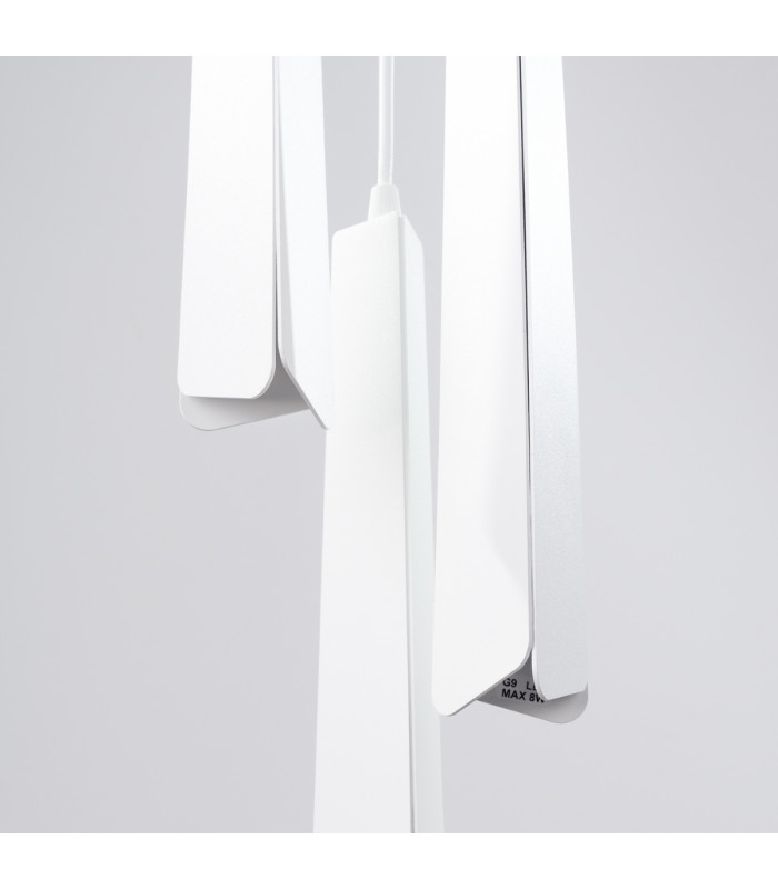 Prysm 3 Light Cluster Pendant Ceiling Light White-6