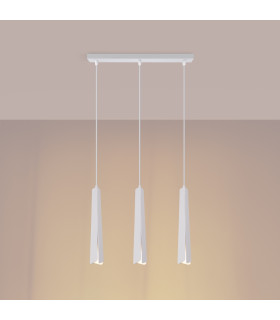 Prysm 3 Light Bar Pendant Ceiling Light White-2