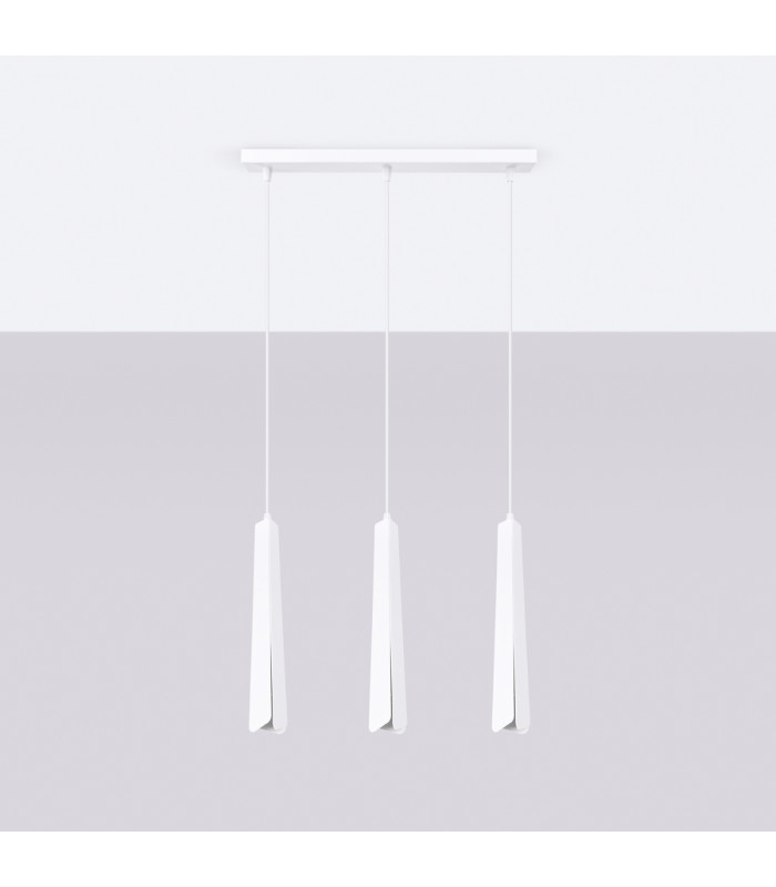 Prysm 3 Light Bar Pendant Ceiling Light White-3