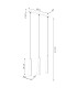 Prysm 3 Light Bar Pendant Ceiling Light White-14