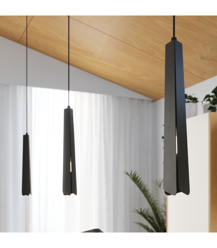 Prysm Slim Pendant Ceiling Light Black-14