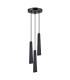 Prysm 3 Light Cluster Pendant Ceiling Light Black-1