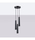 Prysm 3 Light Cluster Pendant Ceiling Light Black-3