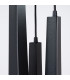 Prysm 3 Light Cluster Pendant Ceiling Light Black-7