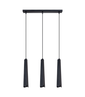Prysm 3 Light Bar Pendant Ceiling Light Black-1