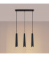 Prysm 3 Light Bar Pendant Ceiling Light Black-2