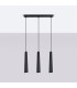 Prysm 3 Light Bar Pendant Ceiling Light Black-3