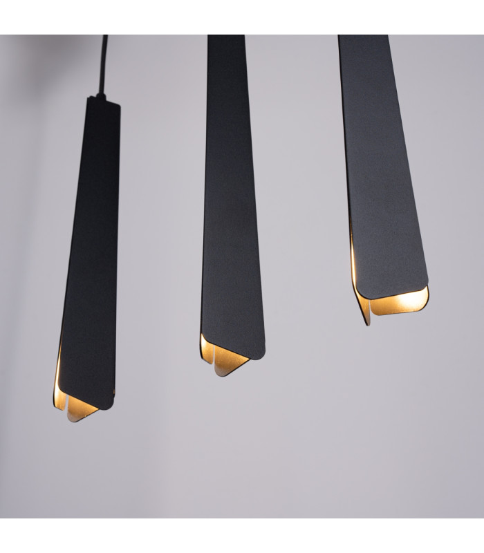 Prysm 3 Light Bar Pendant Ceiling Light Black-10