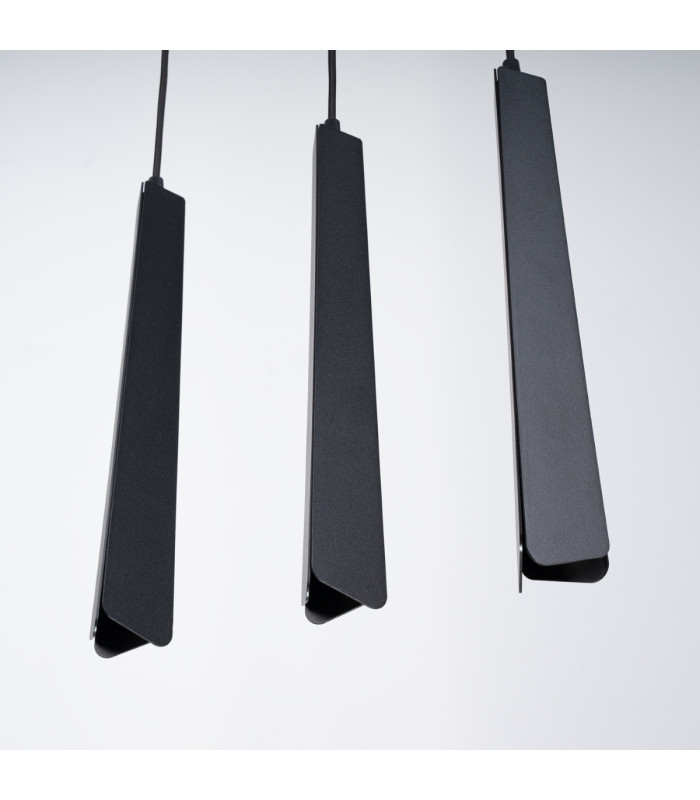 Prysm 3 Light Bar Pendant Ceiling Light Black-11