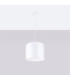 Nova Cylindrical Pendant Ceiling Light 30cm White-3