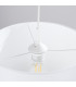 Nova Cylindrical Pendant Ceiling Light 30cm White-7