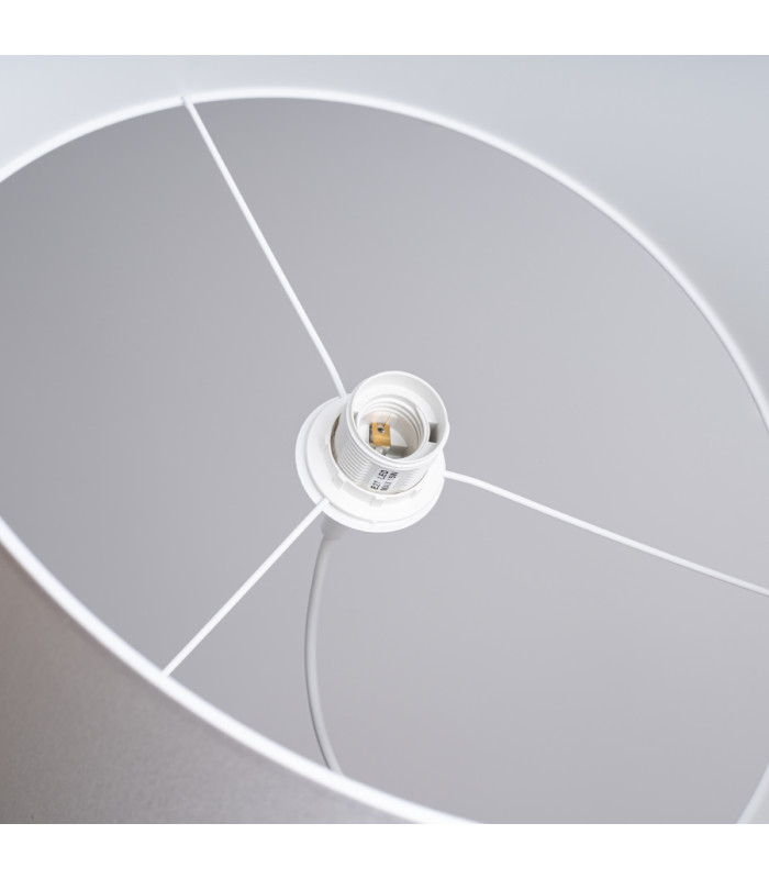 Nova Cylindrical Pendant Ceiling Light 40cm White-5