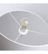 Nova Cylindrical Pendant Ceiling Light 40cm White-6