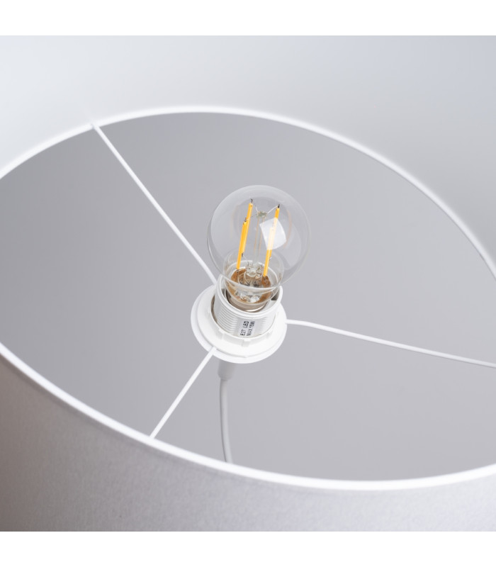 Nova Cylindrical Pendant Ceiling Light 40cm White-6