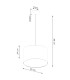 Nova Cylindrical Pendant Ceiling Light 40cm White-8
