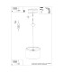 Nova Cylindrical Pendant Ceiling Light 40cm White-9