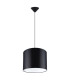 Nova Cylindrical Pendant Ceiling Light 30cm Black-1
