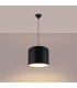 Nova Cylindrical Pendant Ceiling Light 30cm Black-2