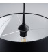 Nova Cylindrical Pendant Ceiling Light 30cm Black-7