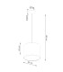 Nova Cylindrical Pendant Ceiling Light 30cm Black-8