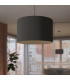 Nova Cylindrical Pendant Ceiling Light 30cm Black-12