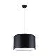 Nova Cylindrical Pendant Ceiling Light 40cm Black-1