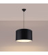 Nova Cylindrical Pendant Ceiling Light 40cm Black-2
