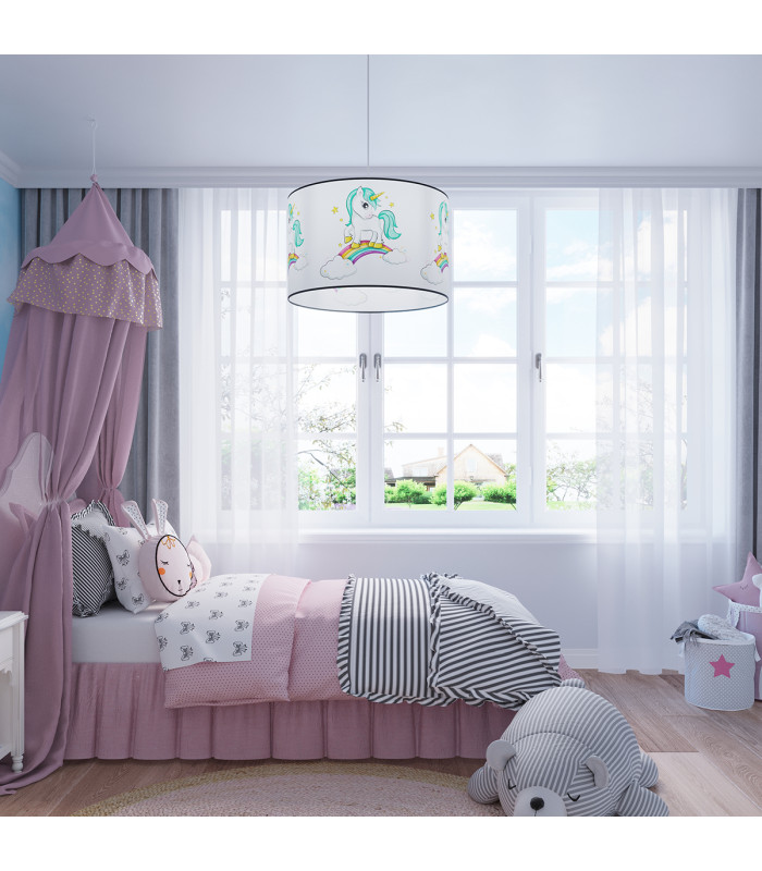 Unicorn Cylindrical Pendant Ceiling Light 30cm-7
