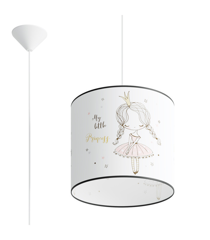 Princess Cylindrical Pendant Ceiling Light 30cm-1